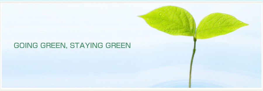 GOING GREEN, STAYING GREEN GOING GREEN, STAYING GREEN